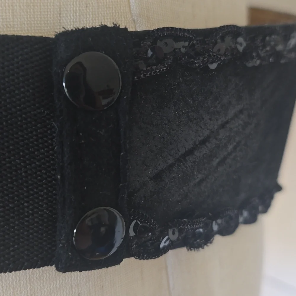 Vintage Geniune Suede Embellished Belt